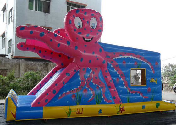 Χταποδιών ζωηρόχρωμη εκτύπωση Bouncy Castle σχεδίων διογκώσιμη με τη φωτογραφική διαφάνεια