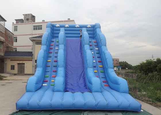 Διογκώσιμο Bouncy Castle τους μπλε χαρακτήρες κινουμένων σχεδίων χρώματος φωτογραφικών διαφανειών που τυπώνονται με