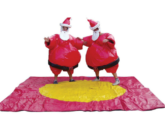 Κοστούμια σούμο Santa Χριστουγέννων, χτύπημα - επάνω κοστούμι σούμο για τα παιδιά/παιχνίδι Χριστουγέννων ενηλίκων
