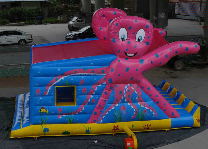 Χταποδιών ζωηρόχρωμη εκτύπωση Bouncy Castle σχεδίων διογκώσιμη με τη φωτογραφική διαφάνεια